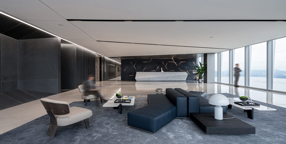 高級灰現(xiàn)代簡約風(fēng)辦公室裝修設(shè)計(jì)黑白灰前臺接待區(qū) 高級灰現(xiàn)代簡約風(fēng)辦公室裝修設(shè)計(jì)黑白灰前臺接待區(qū)