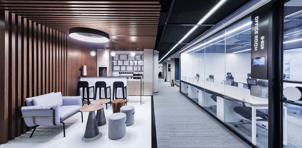 黑白灰高端現(xiàn)代風辦公室裝修設計暖色調開放式茶水間 黑白灰高端現(xiàn)代風辦公室裝修設計暖色調開放式茶水間