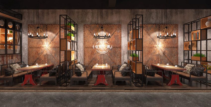 羅湖區(qū)筍崗村小鎮(zhèn)面包店餐區(qū)雅座裝修設(shè)計