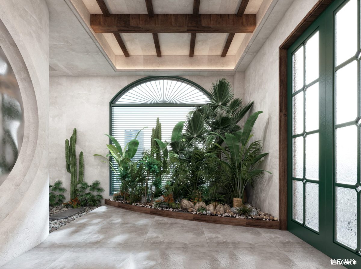 深圳龍崗布吉田園風(fēng)棋牌室實(shí)木格子吊頂裝修