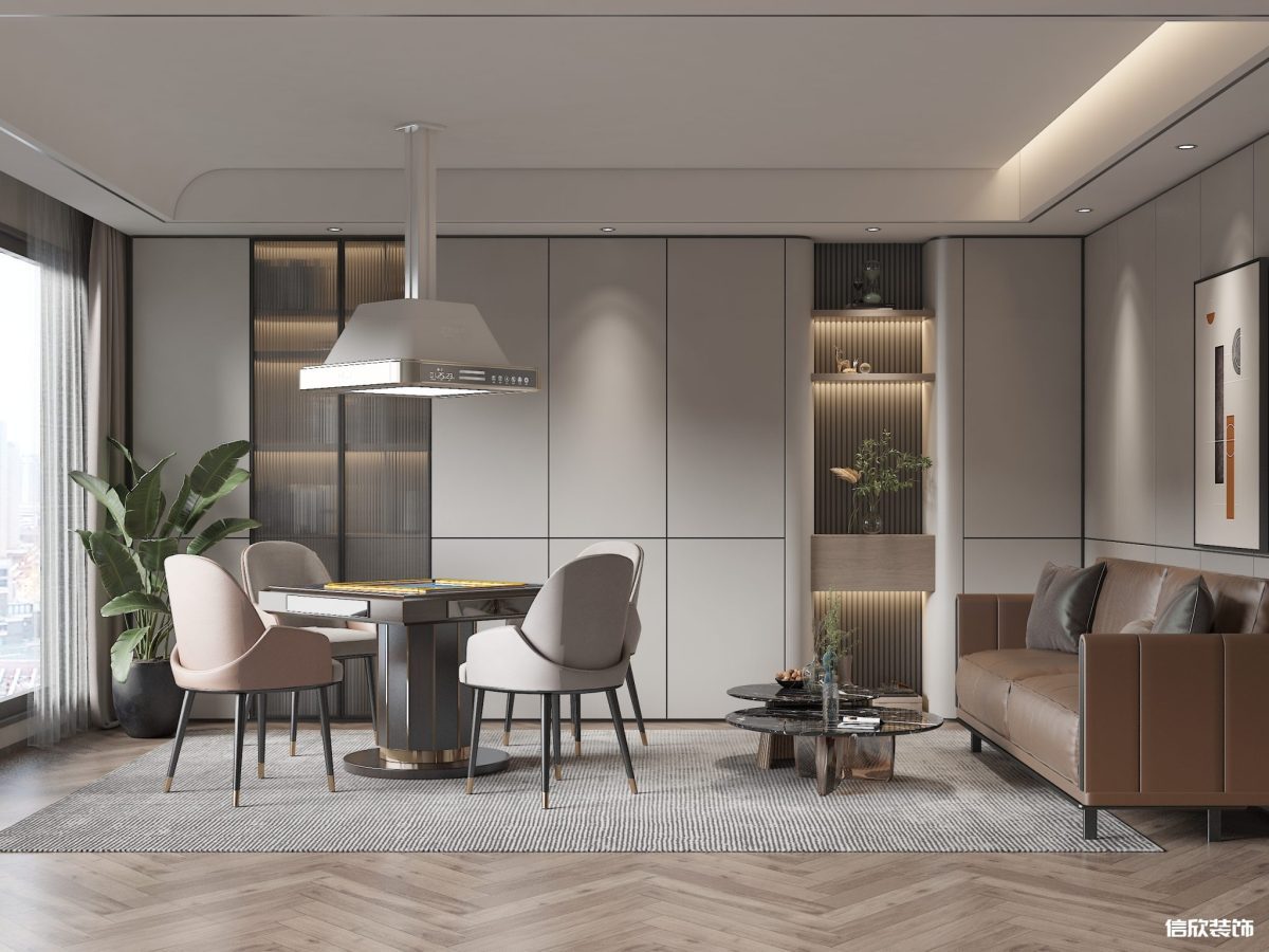 深圳羅湖布心網(wǎng)紅時尚棋牌室vip麻將房裝修