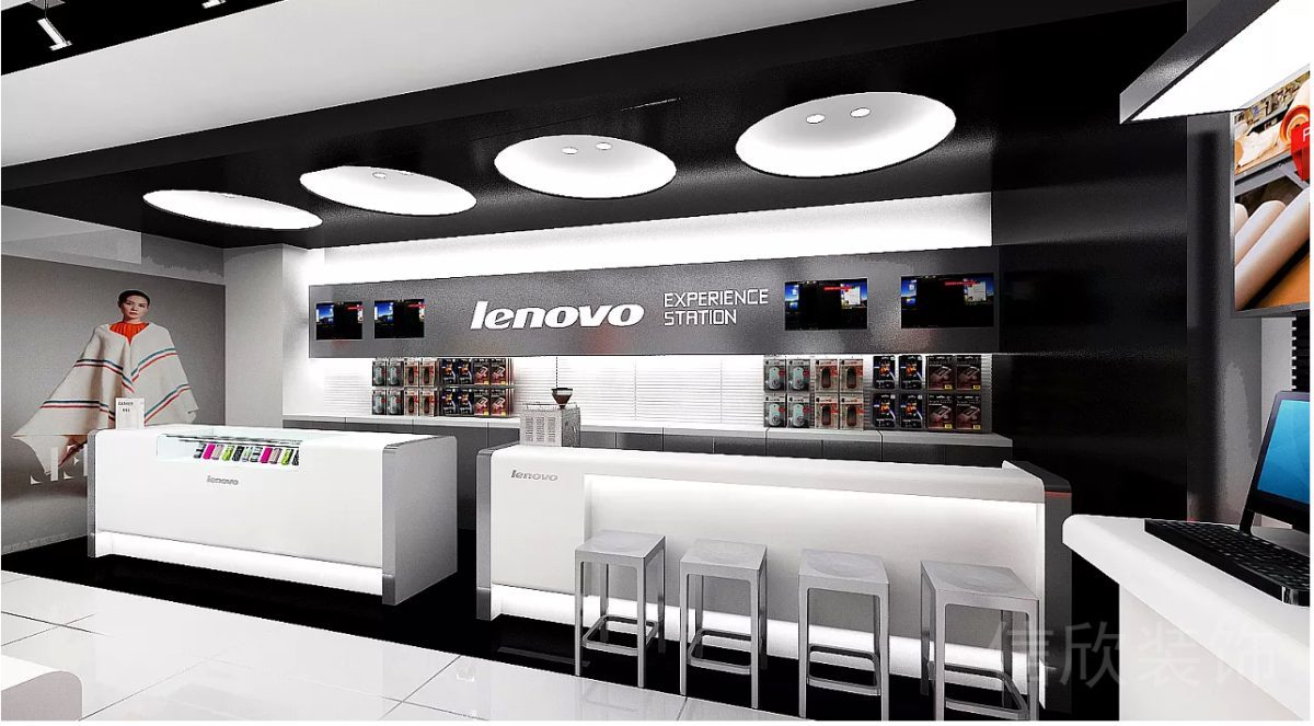 聯(lián)想福田新洲手機店服務臺操作臺裝修