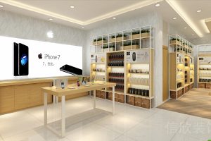 Vivo羅湖東門手機(jī)數(shù)碼店鋼木結(jié)構(gòu)體驗(yàn)操作臺(tái)