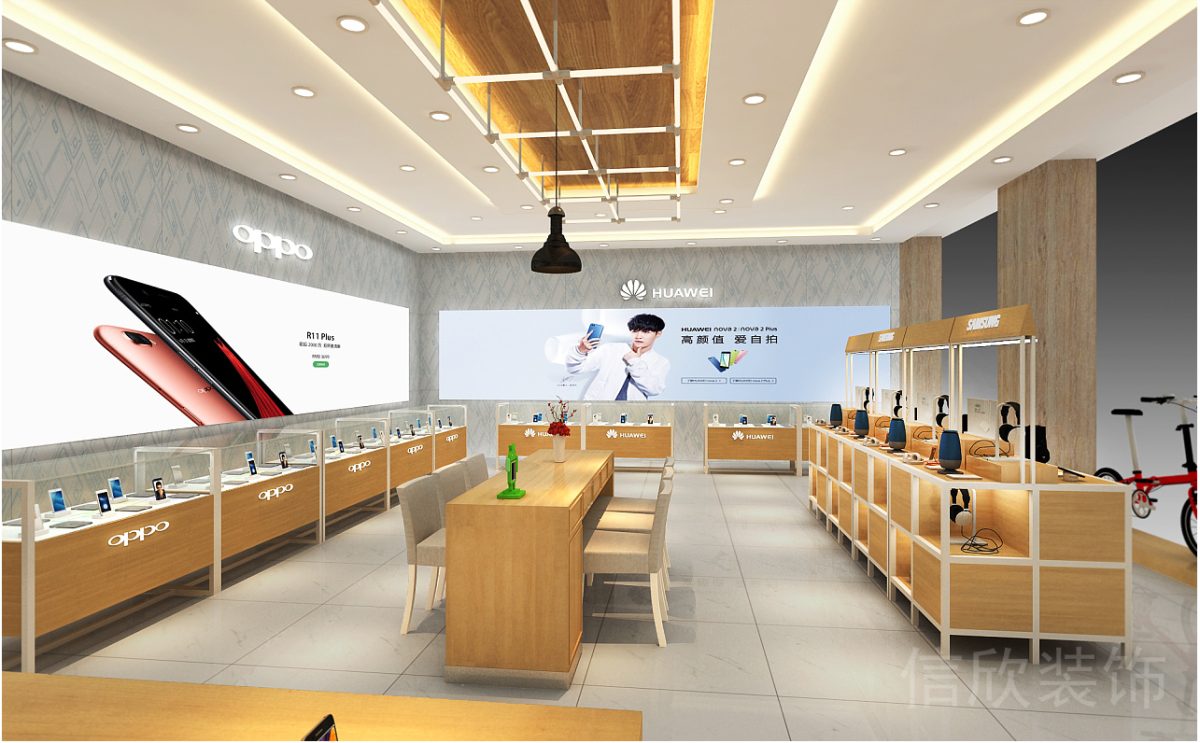 Vivo羅湖東門手機數(shù)碼店體驗區(qū)裝修設計