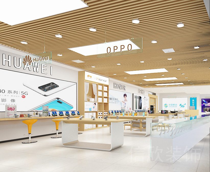 深圳南山前海萬(wàn)象城手機(jī)數(shù)碼店裝修墻面燈箱廣告