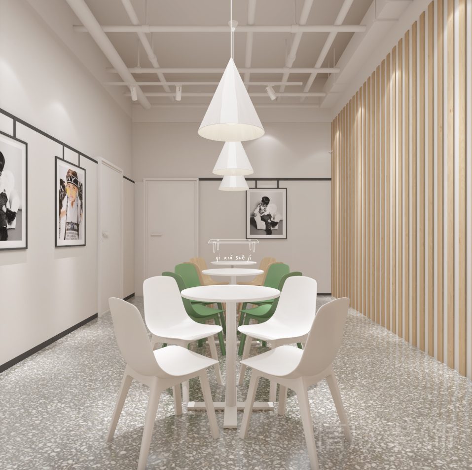 順泰中晟大廈嘛啾自信養(yǎng)成藝術(shù)中心多功能教室設(shè)計墻面凹凸波浪板