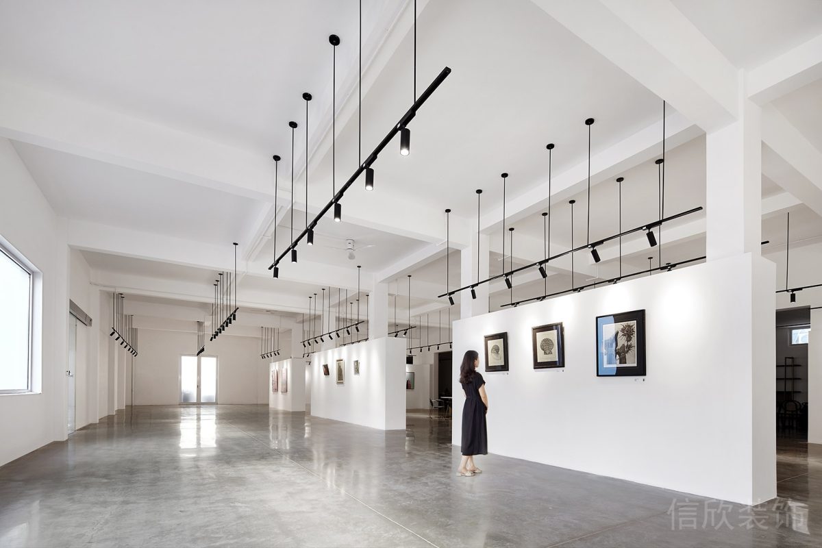純白色簡約系畫廊展廳工作室設(shè)計(jì)