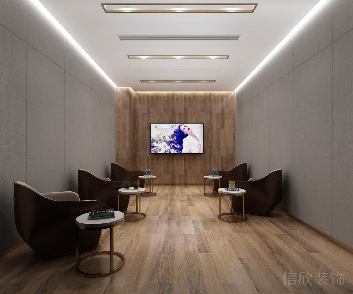 獨(dú)立pu皮革沙發(fā)木板房間裝修