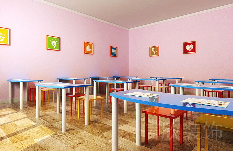 深圳南山區(qū)民企科技園酷迪熊音樂教育培訓(xùn)機(jī)構(gòu)基礎(chǔ)樂理理論教室裝修設(shè)計(jì)