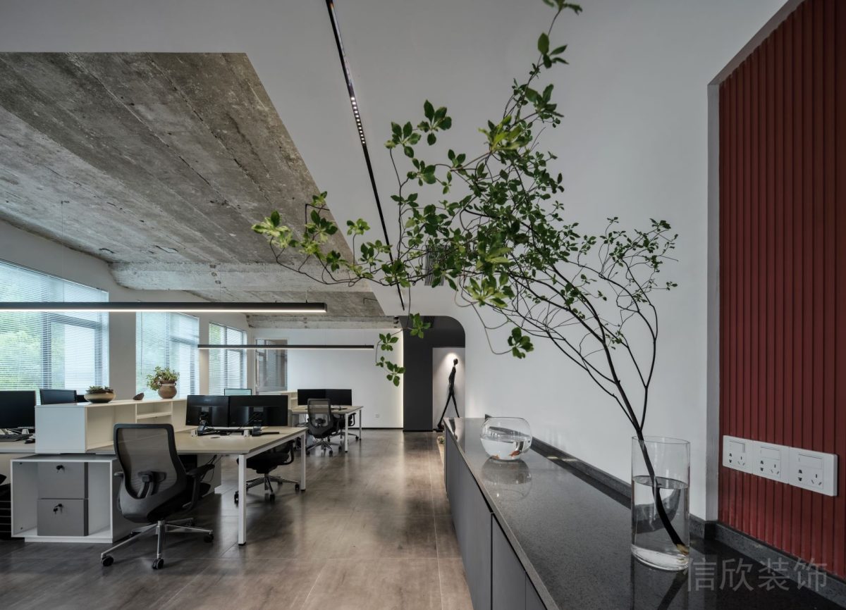 古典現(xiàn)代簡約風(fēng)辦公空間開放辦公區(qū)裝修設(shè)計