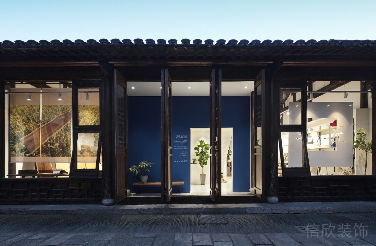 古典中式仿古木門辦公室裝修設(shè)計