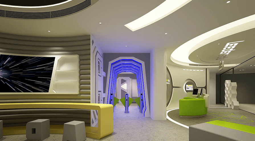 華佳廣場(chǎng)天才培訓(xùn)中心裝修設(shè)計(jì)走廊