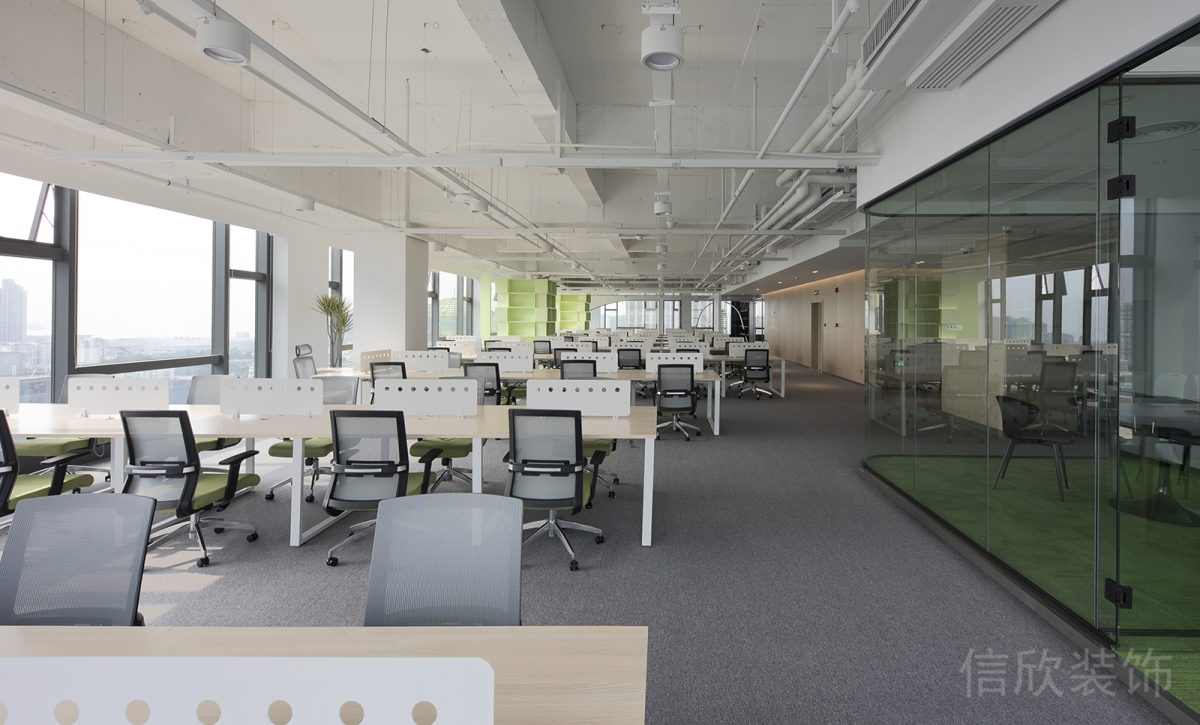 極簡(jiǎn)現(xiàn)代風(fēng)辦公空間開放辦公區(qū)裝修設(shè)計(jì)