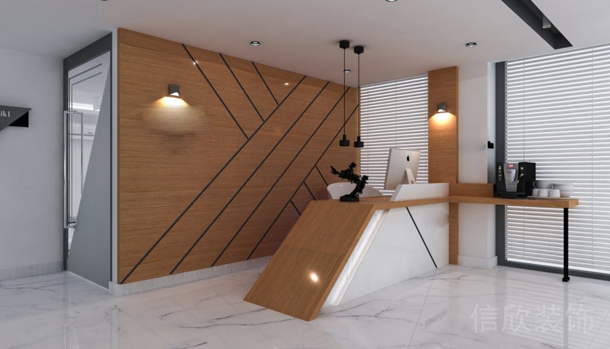 諾德大廈口腔中心前臺(tái)半開(kāi)放式