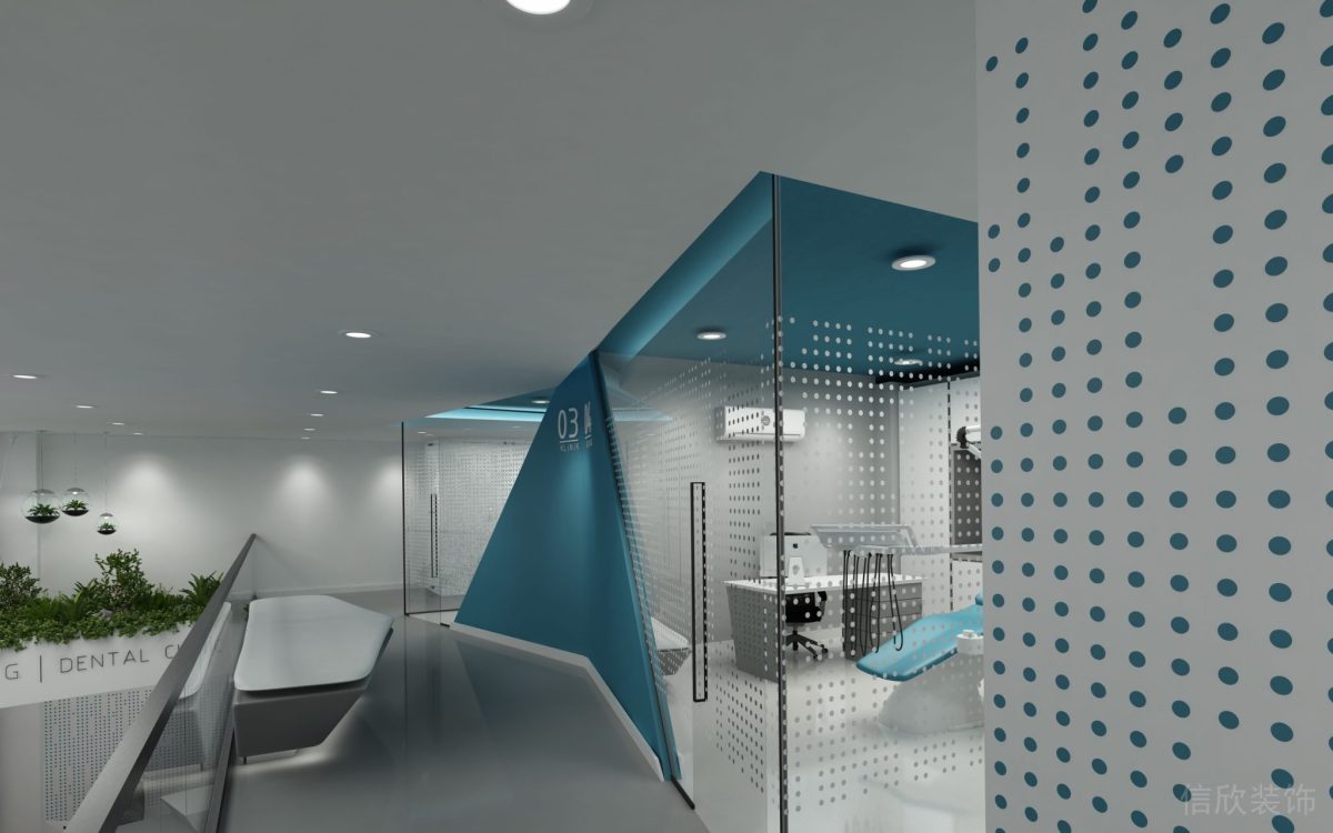 Pvc過道設(shè)計(jì)二樓牙科診室門前區(qū)域