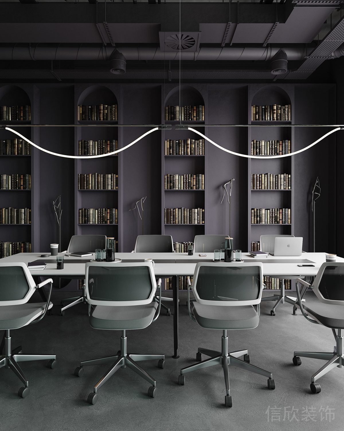 深色工業(yè)風(fēng)現(xiàn)代辦公空間辦公區(qū)深色柜體裝修設(shè)計(jì).jpg