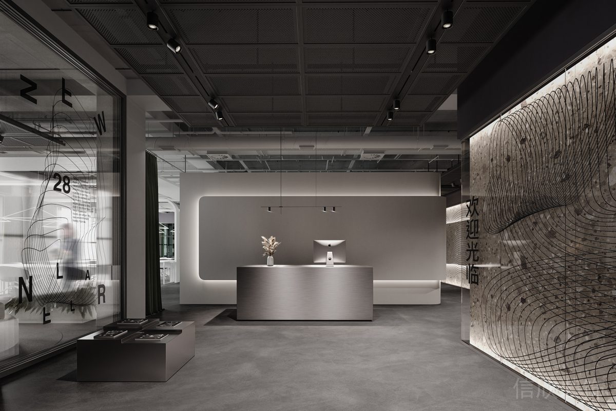深色工業(yè)風(fēng)現(xiàn)代辦公空間接待區(qū)裝修設(shè)計(jì).jpg