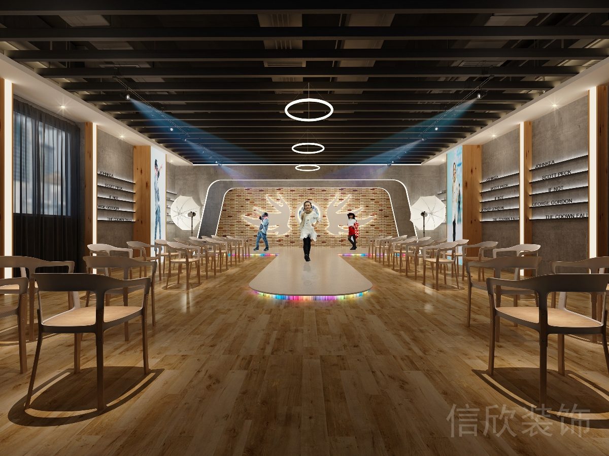 深圳羅湖布心米樂藝術(shù)教育培訓(xùn)中心模特t臺教室裝修