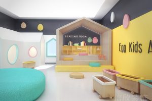 深圳市羅湖區(qū)國貿(mào)金光華雞蛋少兒藝術(shù)培訓(xùn)學(xué)校娛樂玩耍區(qū)域裝修