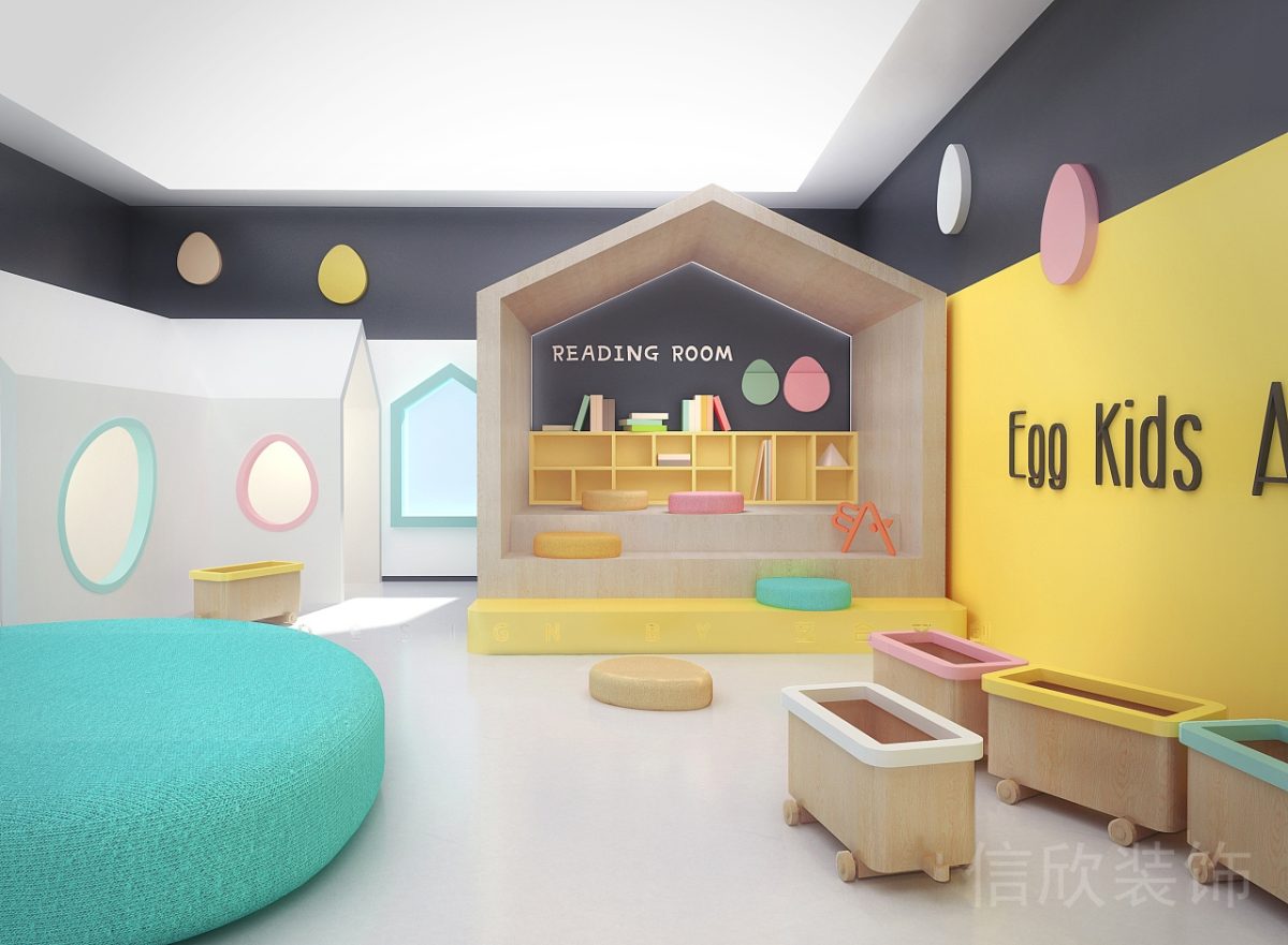 深圳市羅湖區(qū)國貿金光華雞蛋少兒藝術培訓學校娛樂玩耍區(qū)域裝修