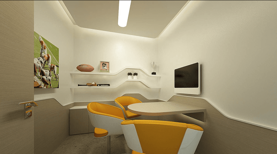 深圳市天才培訓(xùn)中心裝修設(shè)計(jì)一對(duì)二教室