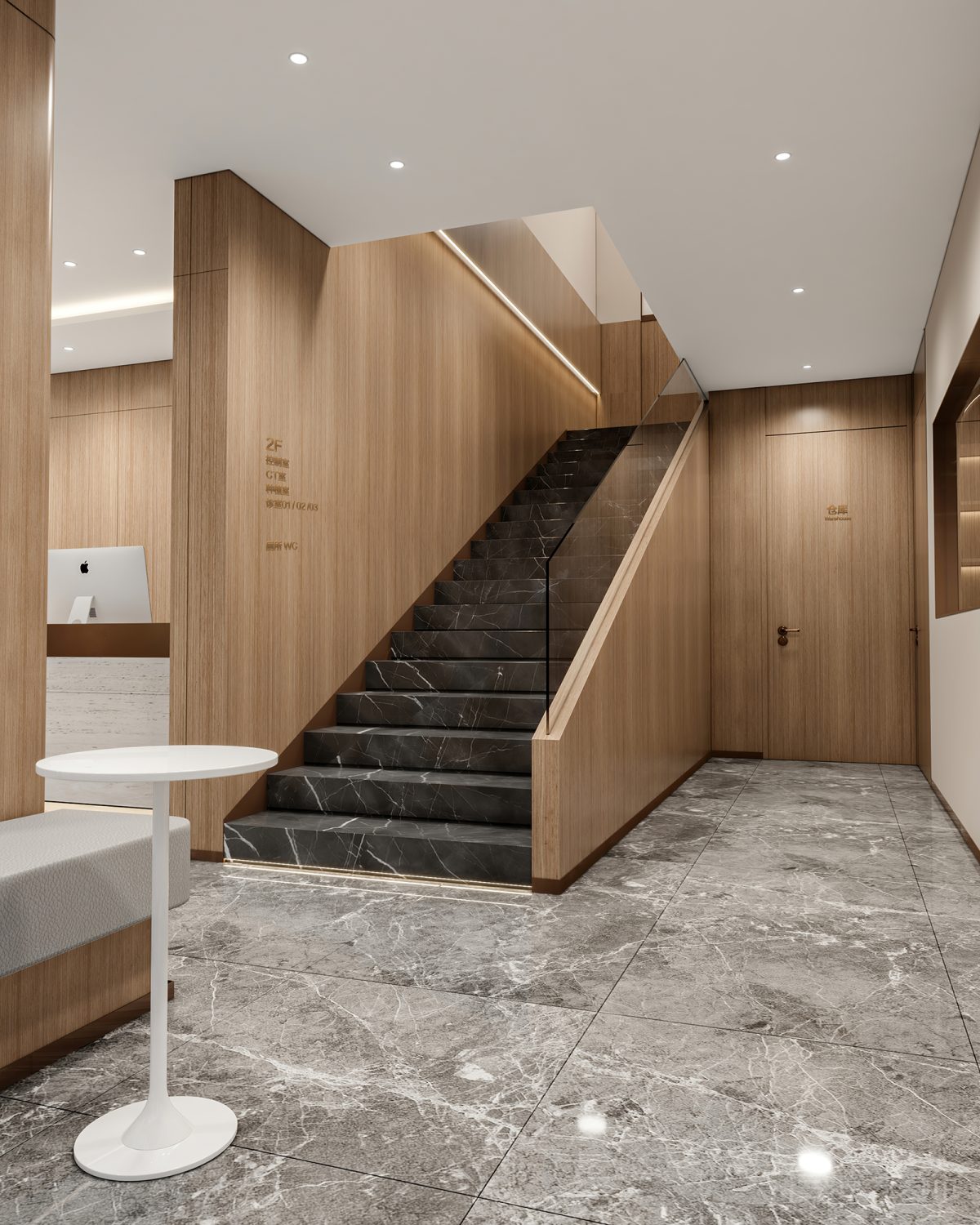 天安科技產業(yè)園口腔中心大理石階梯