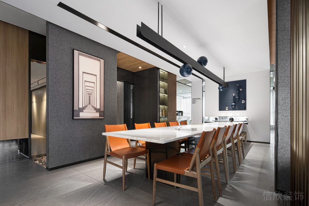 現(xiàn)代輕奢簡約風(fēng)辦公空間會(huì)議室裝修設(shè)計(jì)