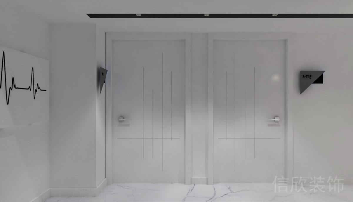 洗手間對稱設(shè)計(jì)簡約黑白裝修設(shè)計(jì)