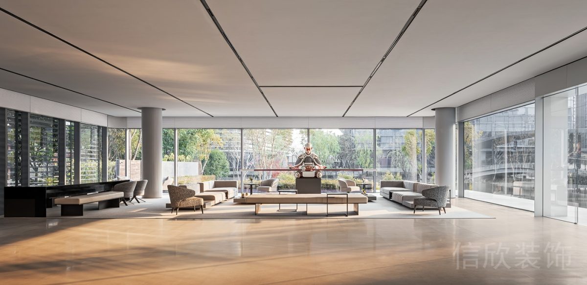 簡約中式純原木地板辦公室裝修設(shè)計