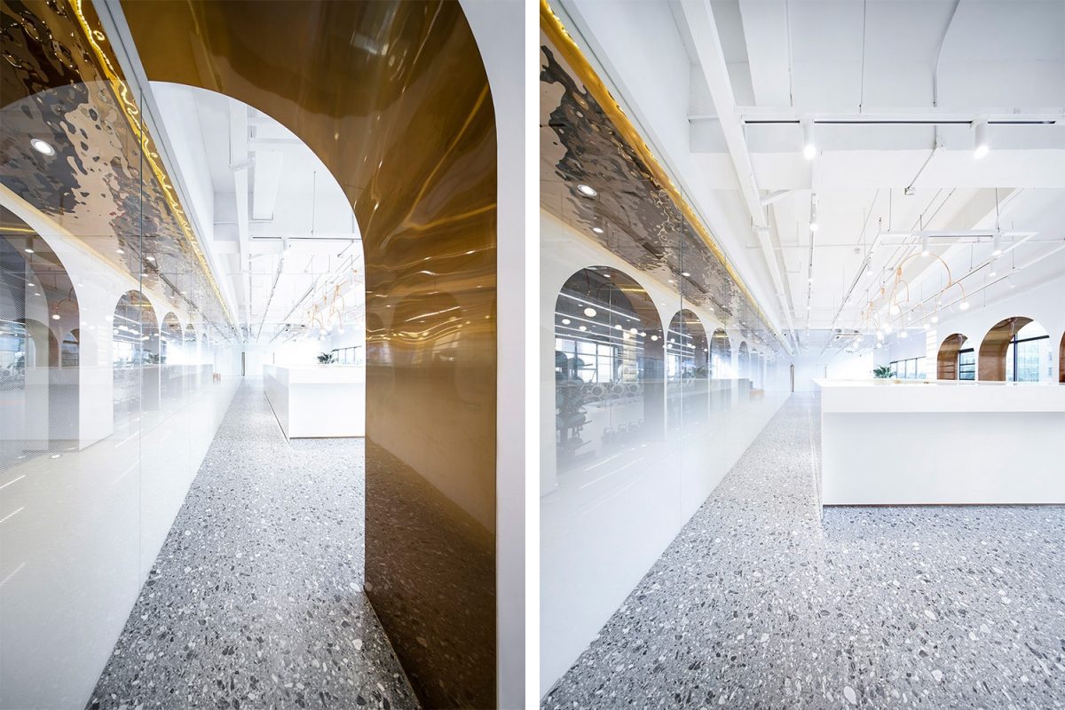 鎏金環(huán)形工藝走廊裝修