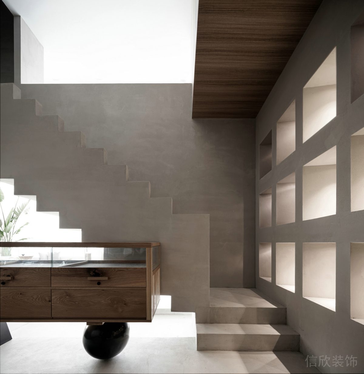 現(xiàn)代工業(yè)風(fēng)大理石樓梯裝修效果圖