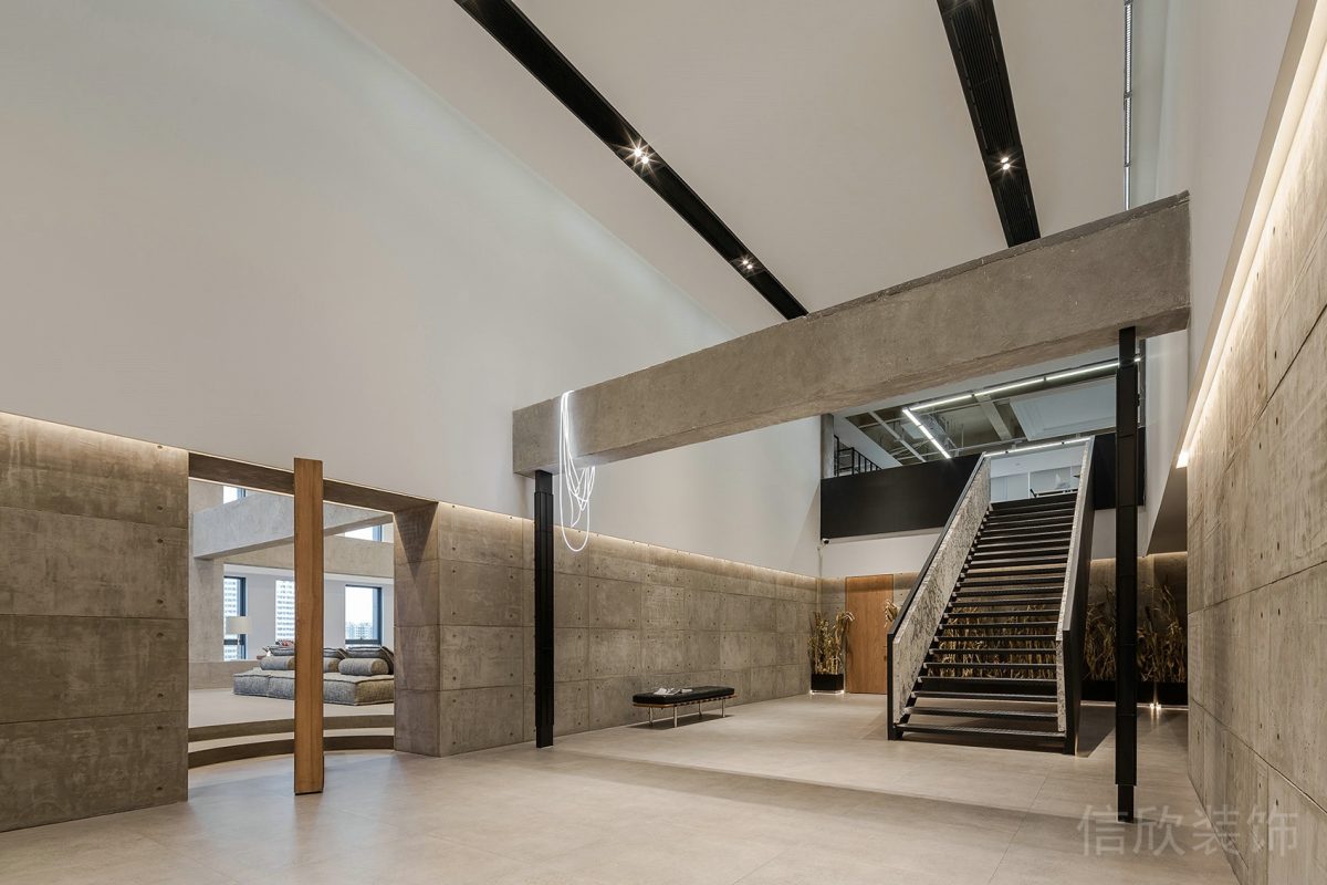 自然現(xiàn)代風(fēng)辦公空間樓梯裝修設(shè)計(jì)