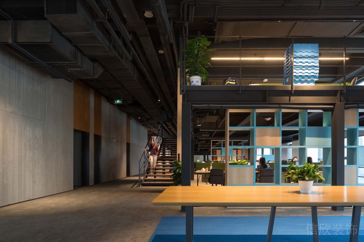 復(fù)古鏤空收納柜設(shè)計(jì)工業(yè)風(fēng)辦公室裝修