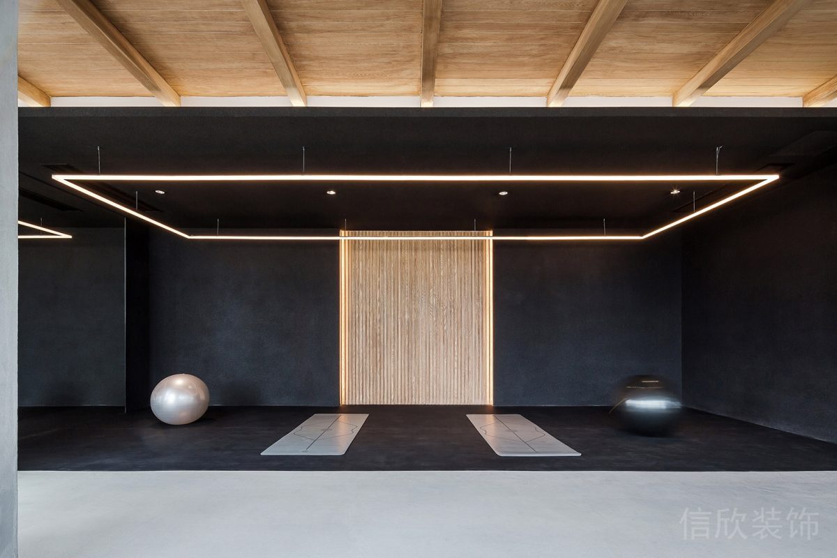 黑色對稱式裝修設(shè)計木質(zhì)新中式裝修效果圖燈飾led設(shè)計辦公室