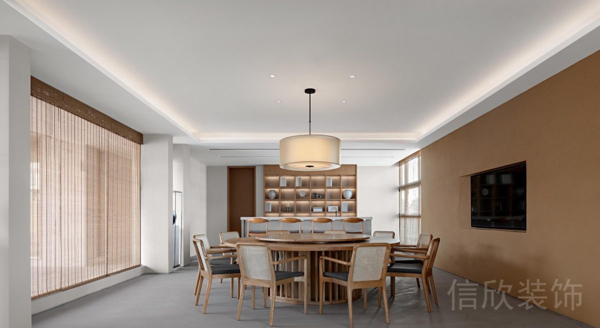 就餐區(qū)裝修設(shè)計(jì)效果圖木質(zhì)墻體設(shè)計(jì)圖