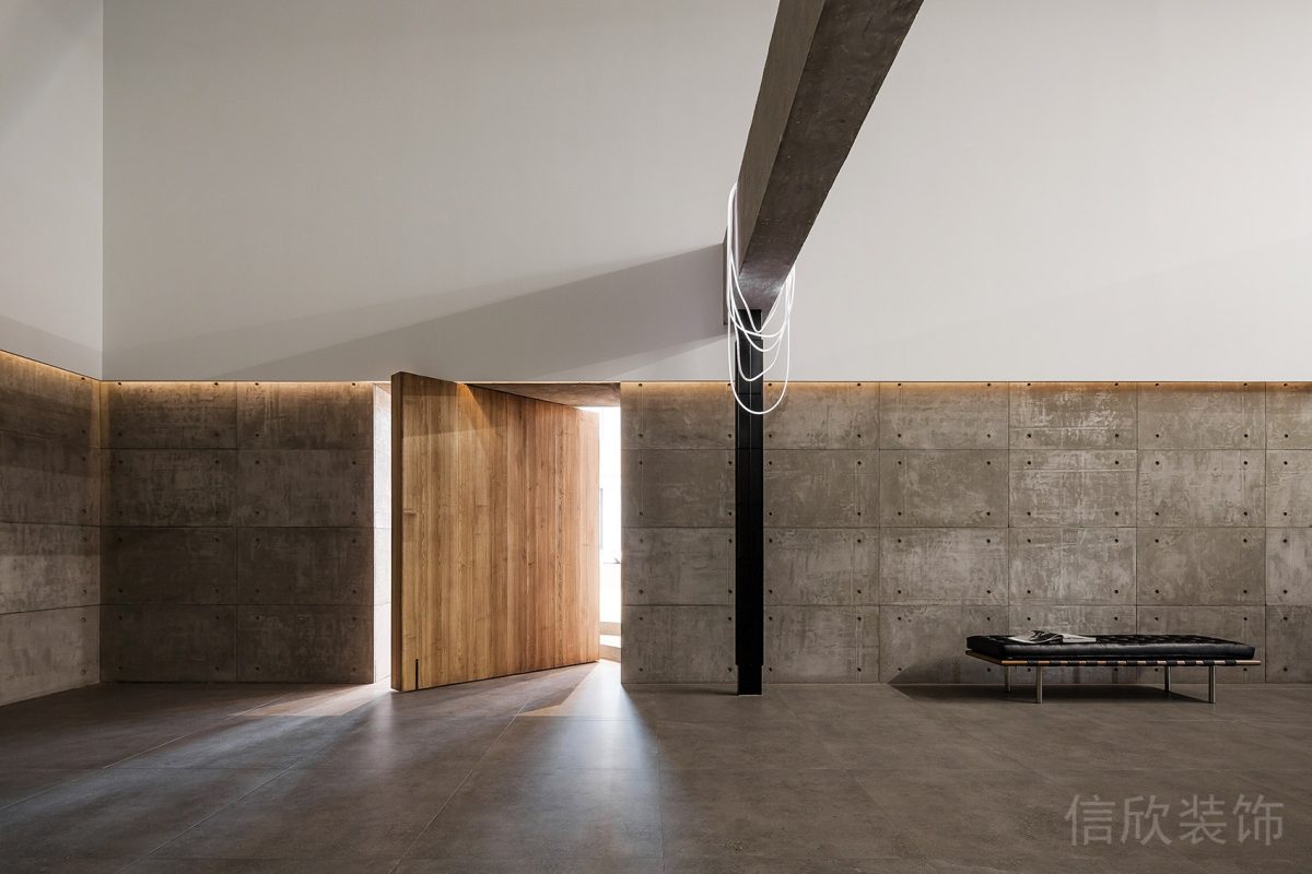 棕色瑜伽機構(gòu)教室培訓(xùn)機構(gòu)裝修設(shè)計工業(yè)風(fēng)墻體裝修圖