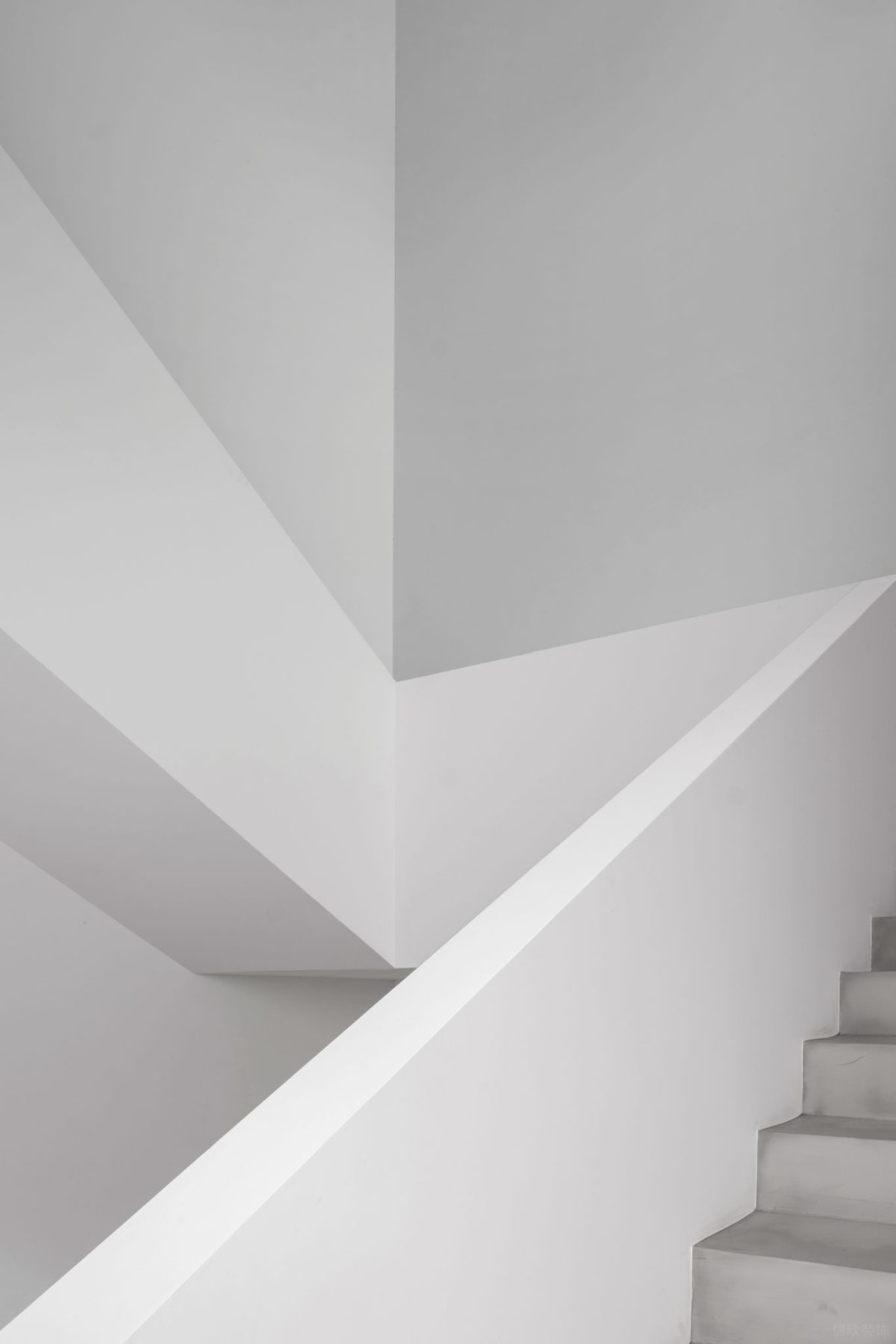 幾何線條設(shè)計裝修階梯式效果裝修pvc地板效果