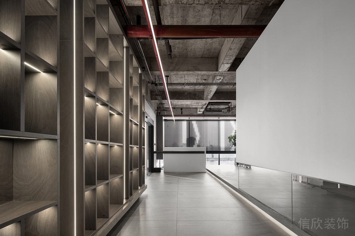 木質(zhì)裝修設(shè)計(jì)裝修設(shè)計(jì)辦公室收納格子木柜效果走廊設(shè)計(jì)