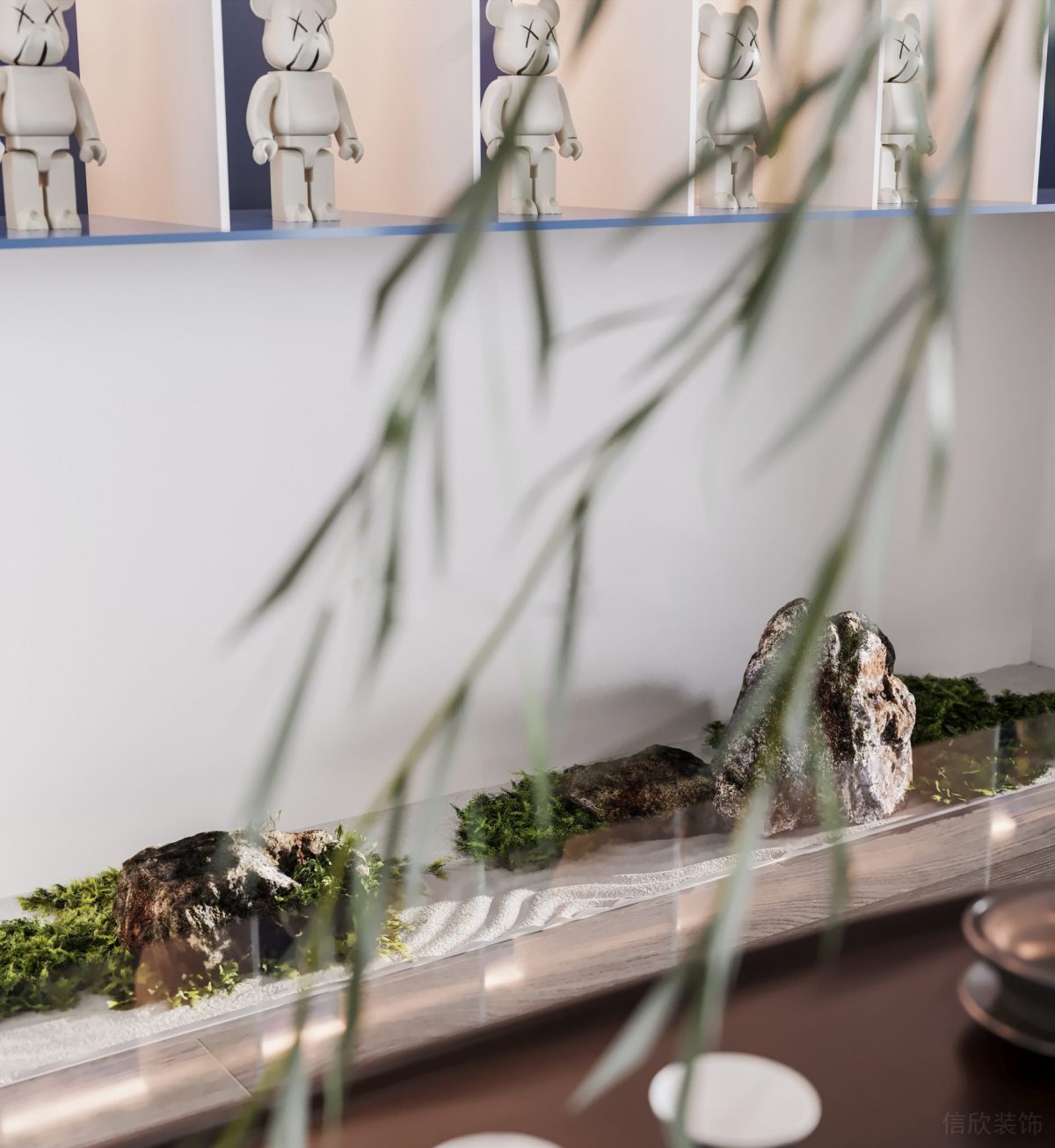 原木風(fēng)地板裝修綠植微景觀裝修辦公室裝修設(shè)計圖