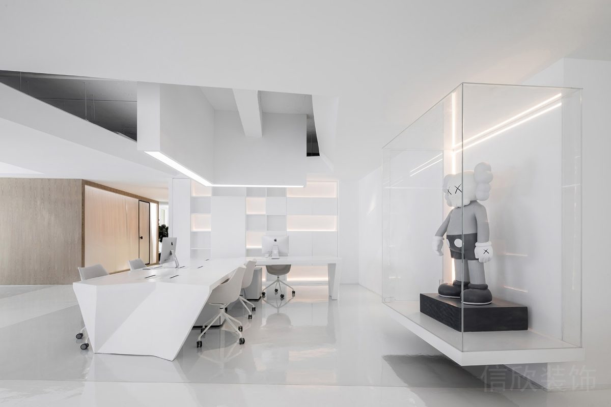 白色辦公室裝修設(shè)計(jì)效果櫥窗墻體燈飾效果會(huì)議室設(shè)計(jì)圖