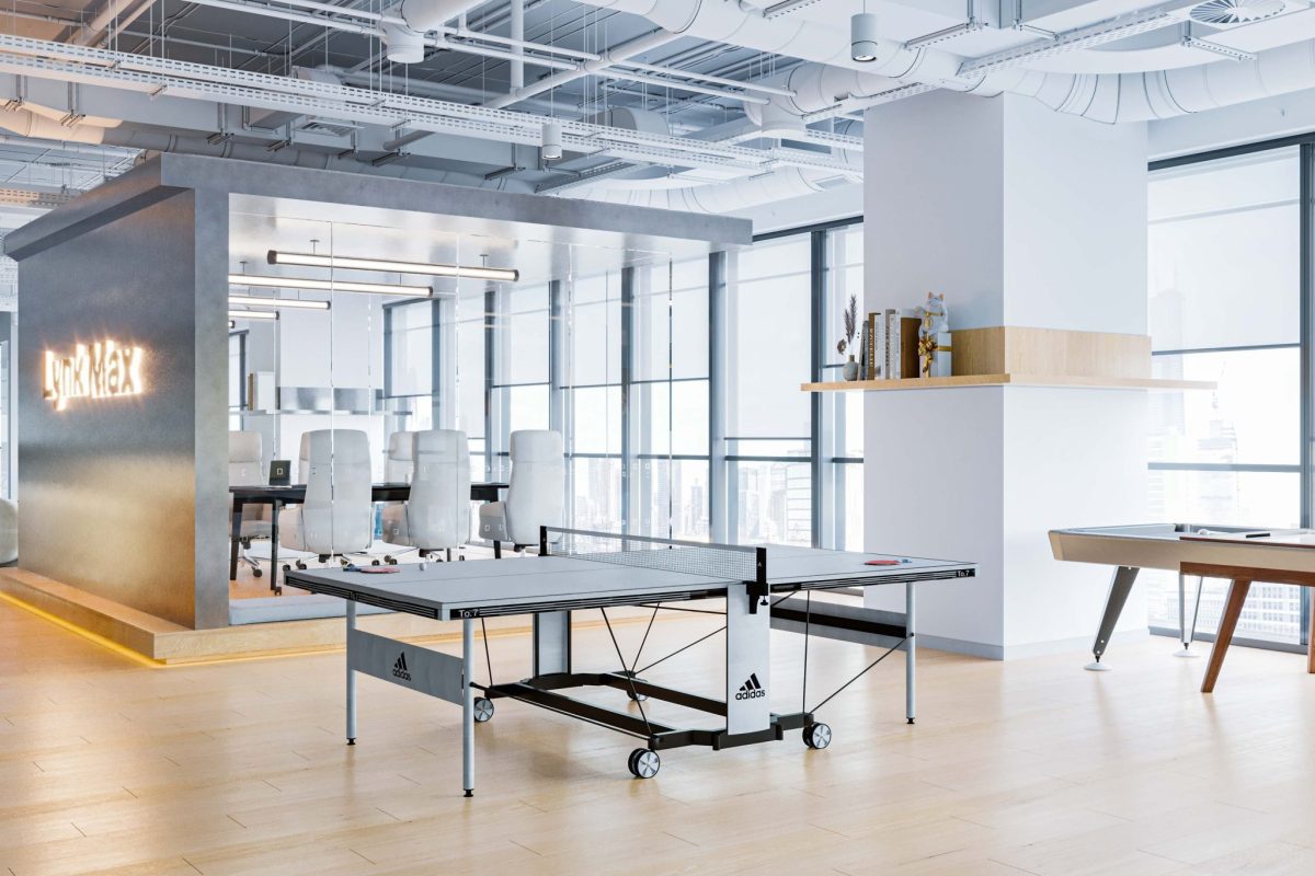 辦公室休閑娛樂區(qū)乒乓球臺