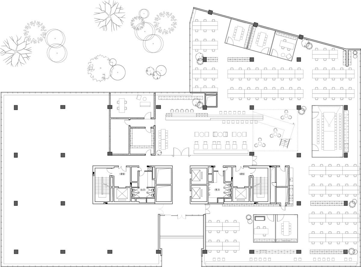 極致省錢辦公室裝修，平面布置圖