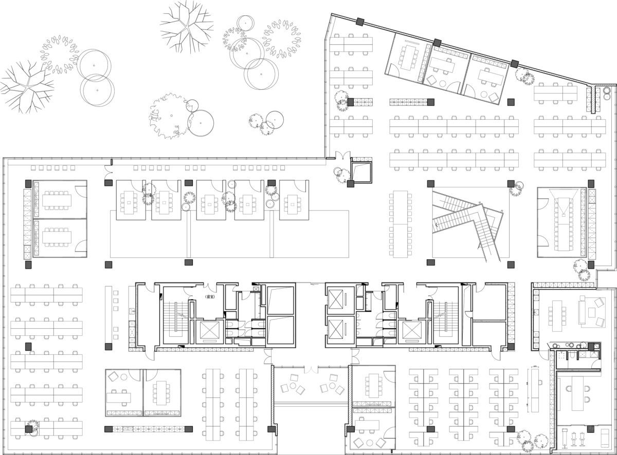 極致省錢辦公室裝修，三樓平面布置圖