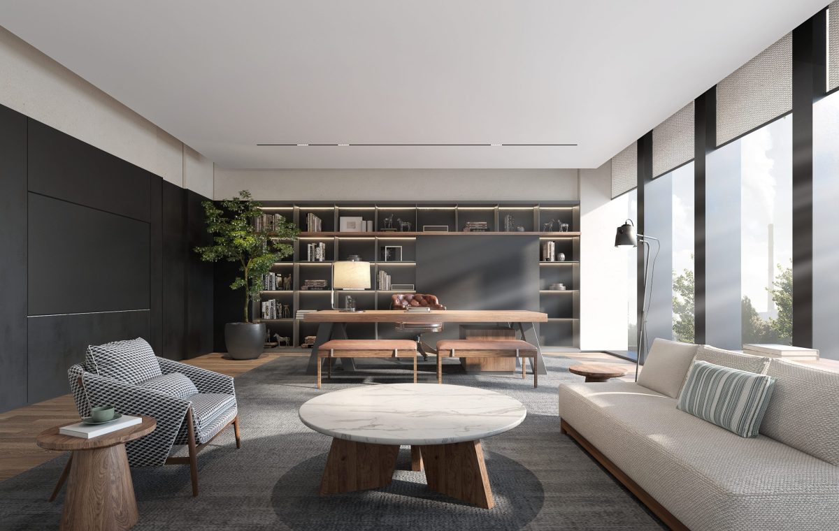 總經(jīng)理辦公室米色麻布沙發(fā)